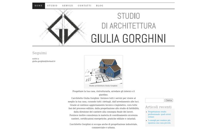 Screenshot του architettogiuliagorghini.com