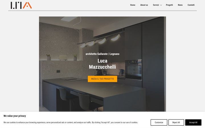 Screenshot of architettomazzucchelli.it
