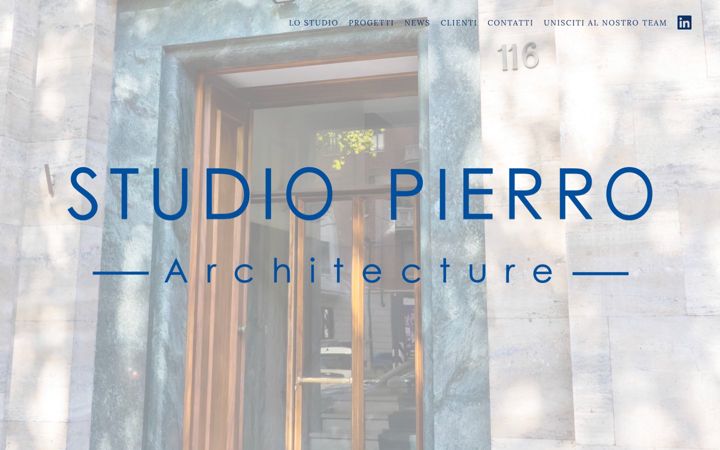 Screenshot of architettopierro.com