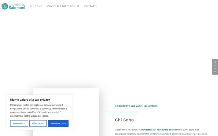 Screenshot of architettosalomoni.it