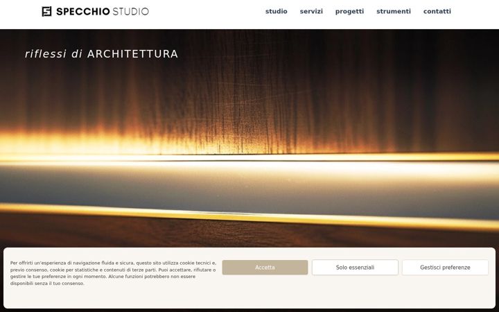 Screenshot of architettospecchio.it