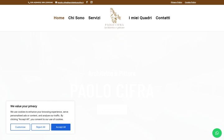 Screenshot of architetturacifra.it
