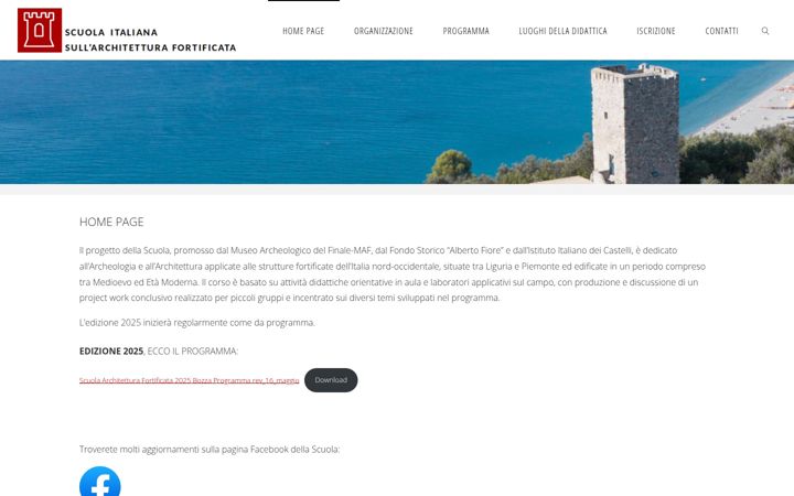 Screenshot of architetturafortificata.it