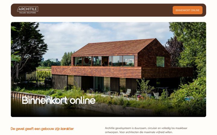Screenshot of architile.nl