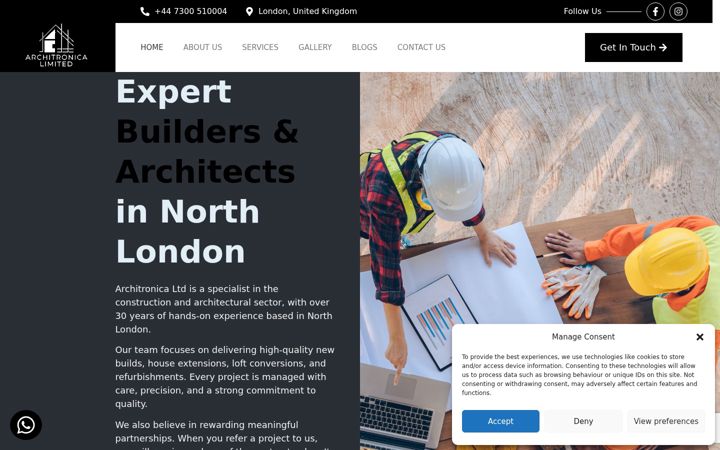 Screenshot ta' architronica.uk