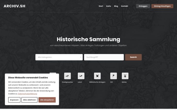 Screenshot of archiv.sh
