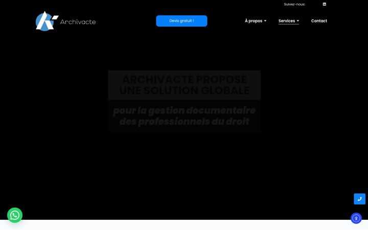 Screenshot of archivacte.com