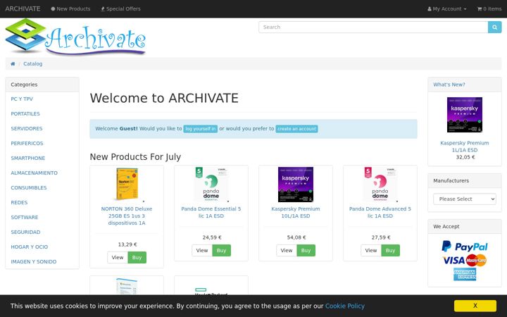 Screenshot of archivate.net