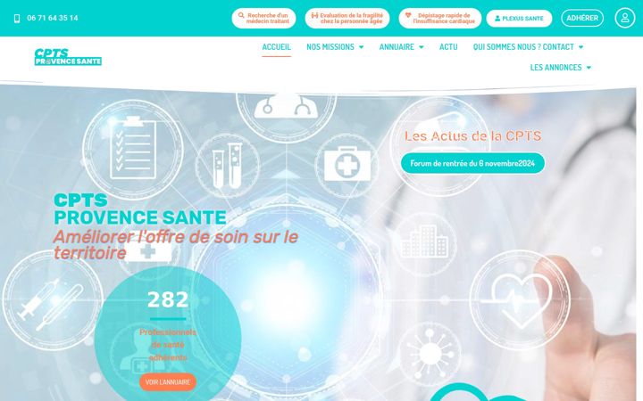 Screenshot of archivecptsprovencesante.fr