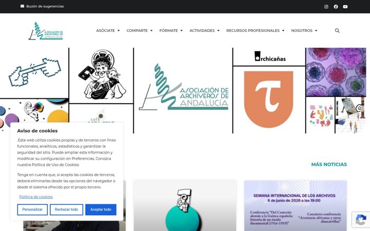 Screenshot of archiverosdeandalucia.org