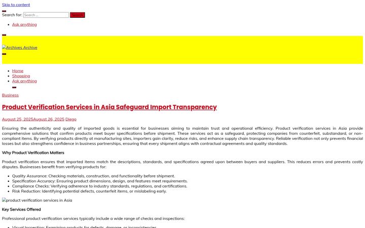 Screenshot of archives-archive.com