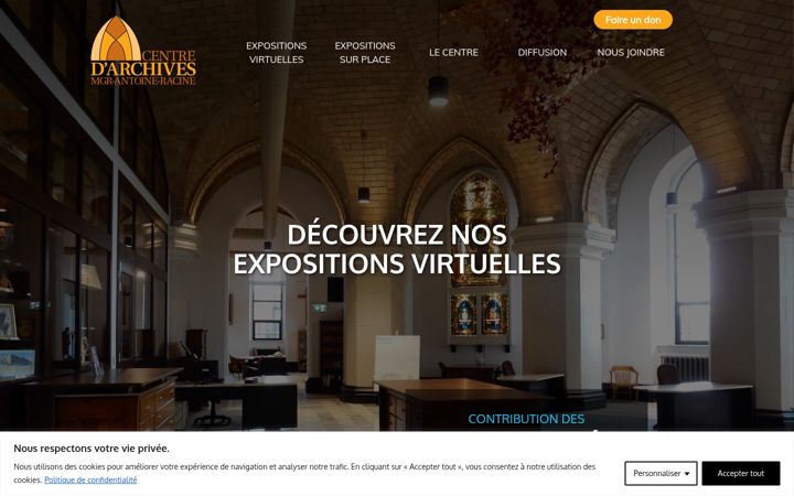 Screenshot of archivesmgrracine.org