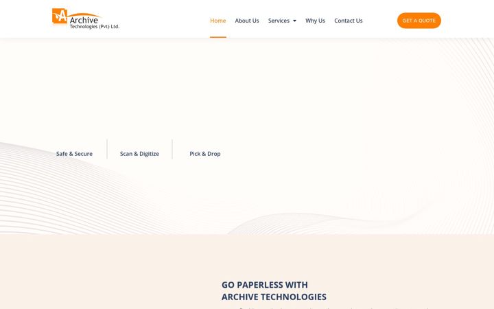 Screenshot of archivetechnologies.com.pk