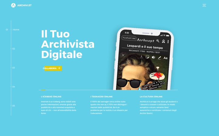 Screenshot of archivi.st