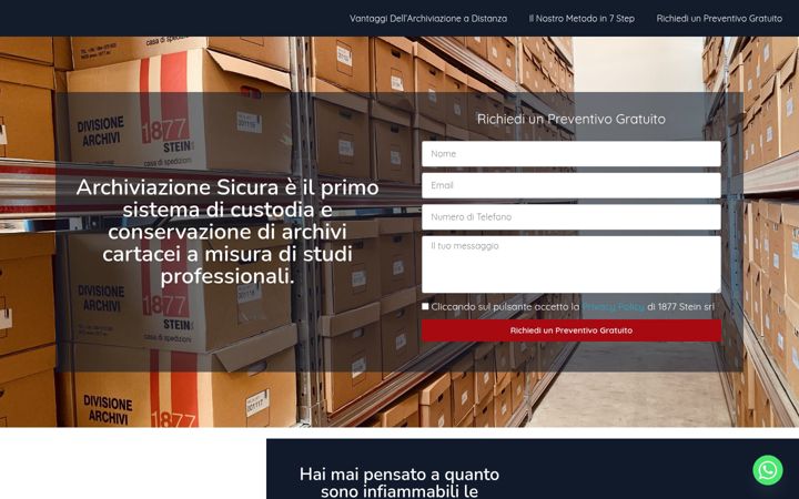 Képernyőkép: archiviazione-sicura.it