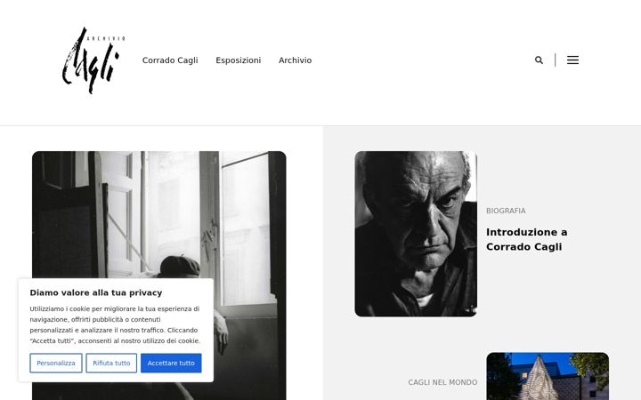 Screenshot of archiviocagli.com