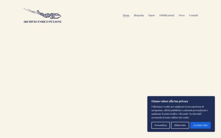 Screenshot του archivioenricopulsoni.com