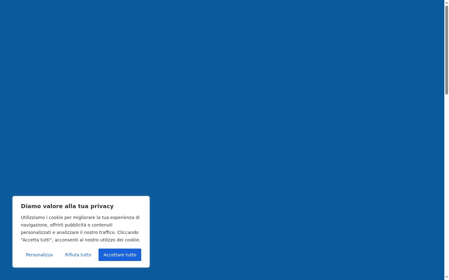 Screenshot des Einwilligungsbanners vor jeglicher Interaktion
