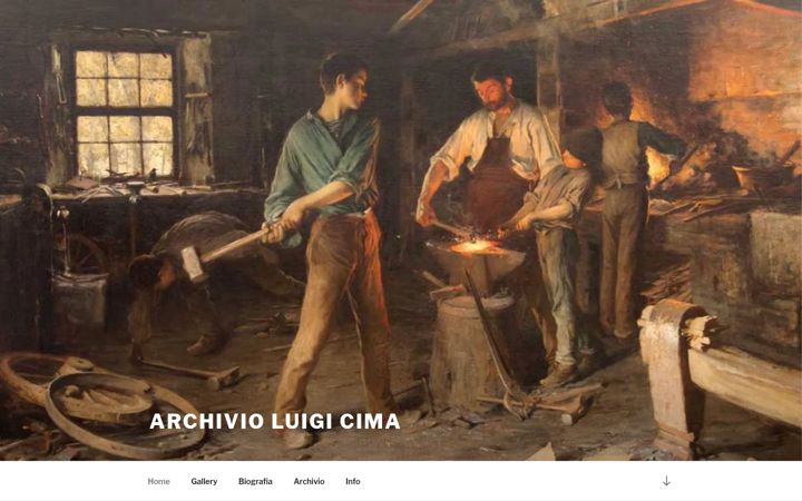 Screenshot of archivioluigicima.it