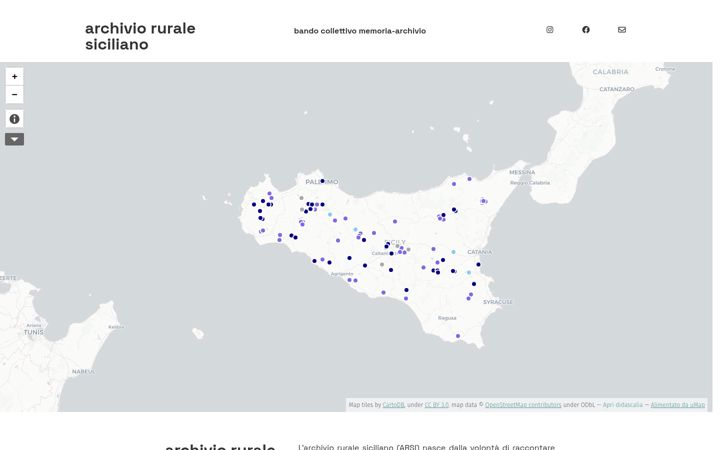 Ekraanipilt saidist archivioruralesiciliano.it