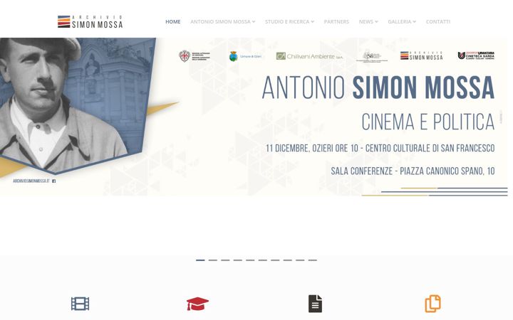 Screenshot of archiviosimonmossa.it