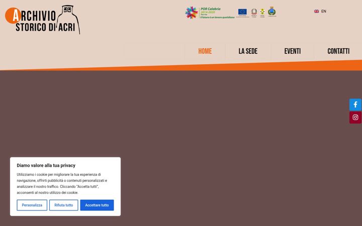 Screenshot of archiviostoricoacri.it