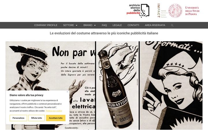 Screenshot of archiviostoricodellapubblicita.it