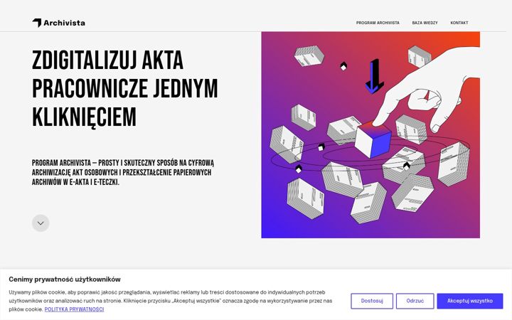 Screenshot of archivista.pl