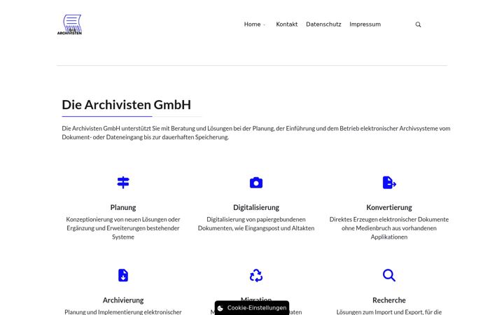 Screenshot of archivisten-test.de