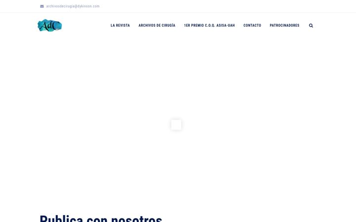 Captură de ecran a archivosdecirugia.es