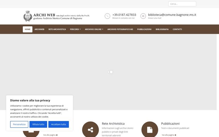 Screenshot of archiwebmassacarrara.com