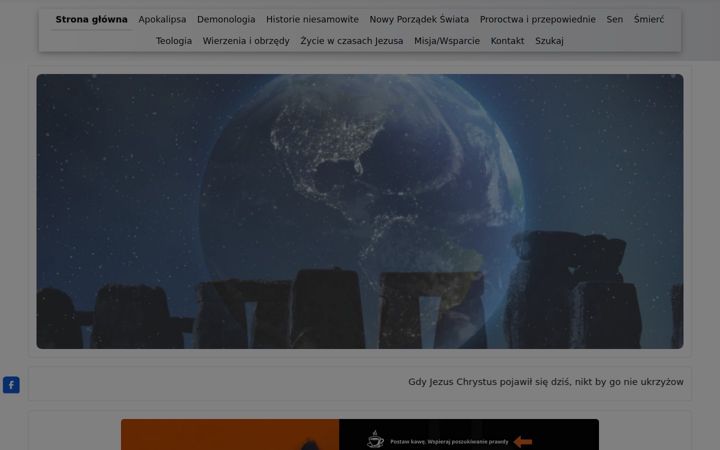 Captură de ecran a archiwum-tajemnic.pl