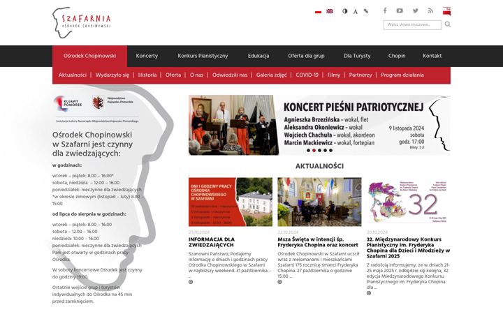 Screenshot of archiwumszafarnia.pl