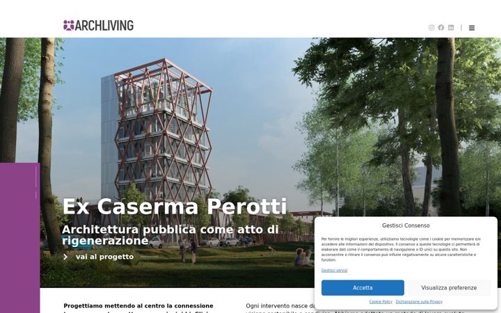 Ekrano kopija archliving.it
