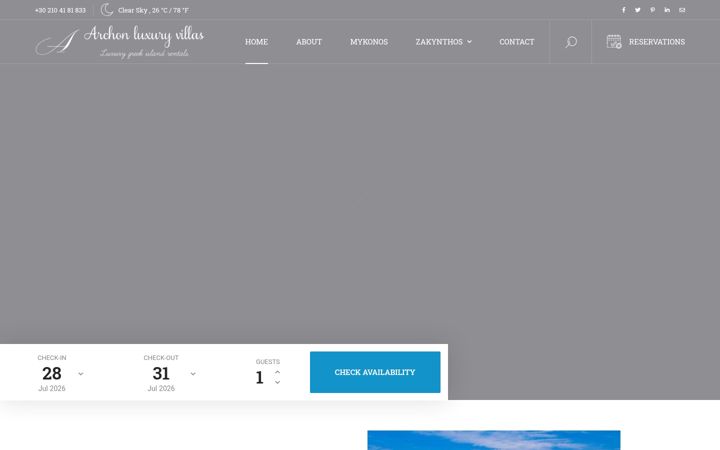 Screenshot of archon-luxuryvillas.com