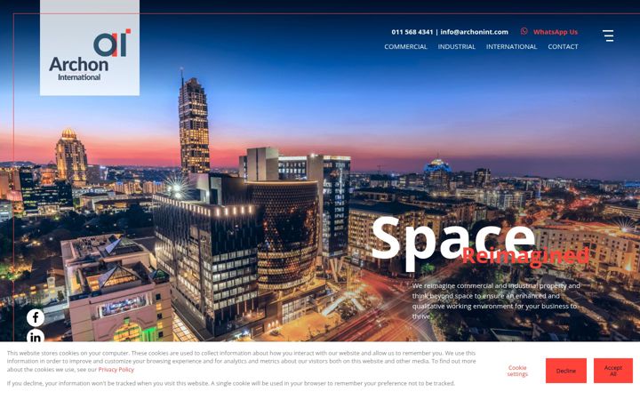 Screenshot of archonint.com