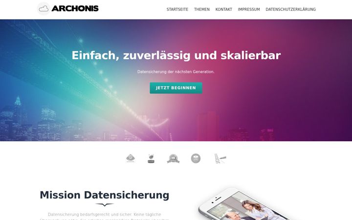 Screenshot of archonis.de