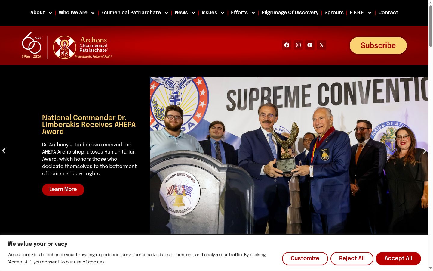 Screenshot tal-banner tal-kunsens muri qabel kwalunkwe interazzjoni