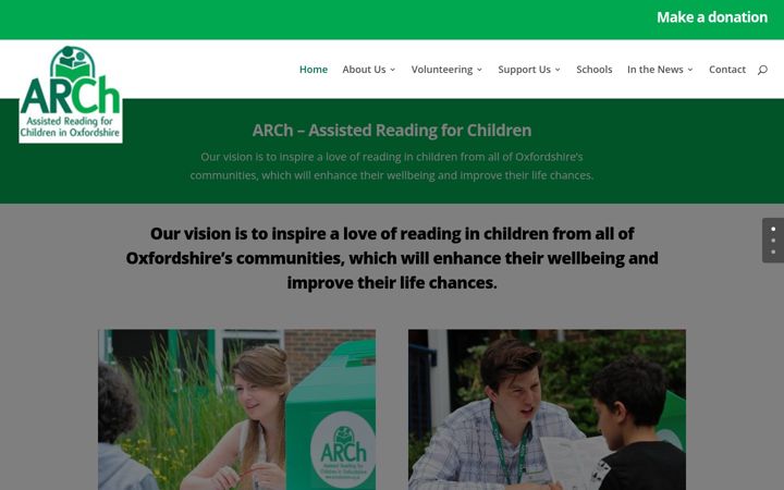 Screenshot of archoxfordshire.org.uk