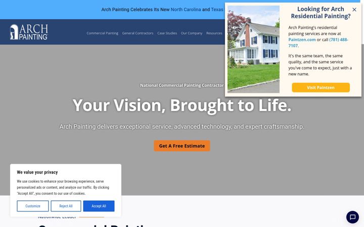 Screenshot of archpainting.com