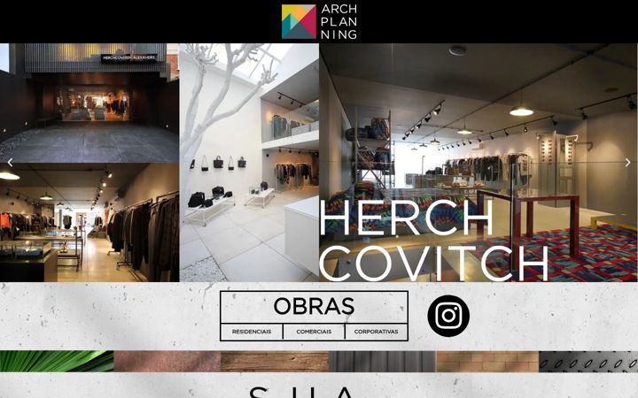 Snímek obrazovky archplanning.com