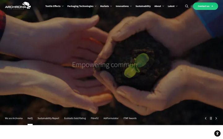 Screenshot of archroma.com