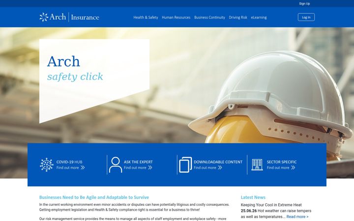 Screenshot of archsafetyclick.com