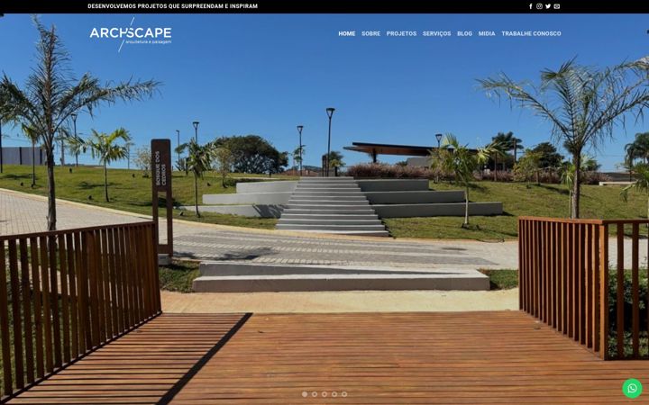 Screenshot of archscape.com.br
