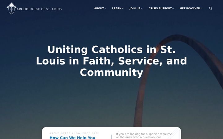 Screenshot of archstl.org