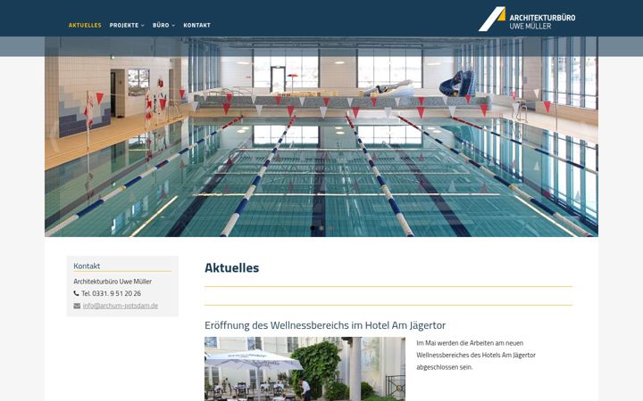 Screenshot of archum-potsdam.de