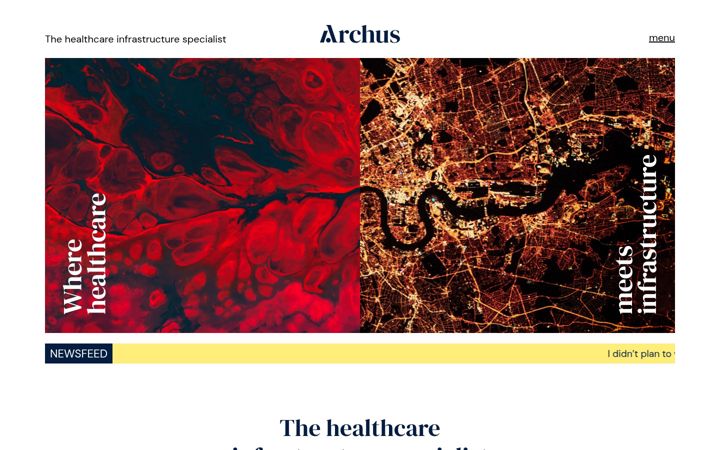 Screenshot of archus.ie