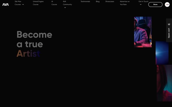Screenshot of archvizartist.com