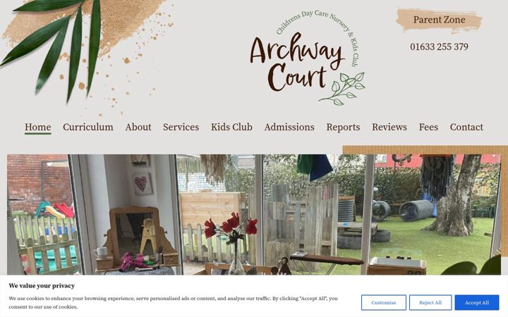 Screenshot van archwaycourt.co.uk