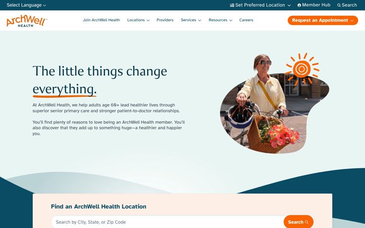Screenshot von archwellhealth.com